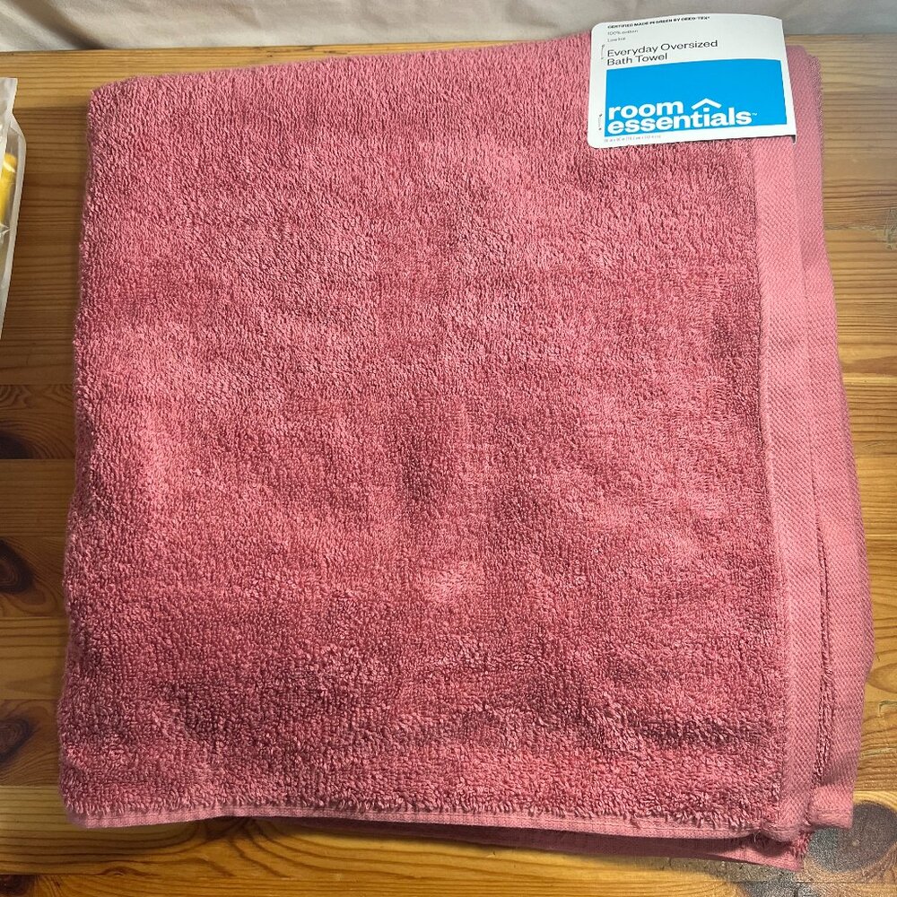 Oversized Everyday Bath Towel Pink - Room Essentials™ $8